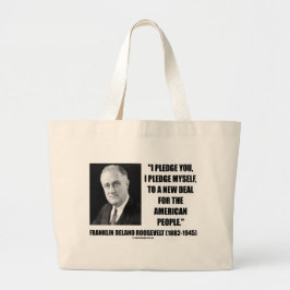 naar een nieuwe deal voor het Amerikaanse volk ( R Grote Tote Bag