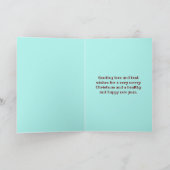 Naar een prachtige kerstdag kaart (Binnen)