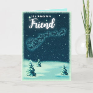 Naar een prachtige kerstdag kaart