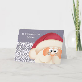 Naar een speciaal Kind van de kerstman. Christmas Feestdagen Kaart