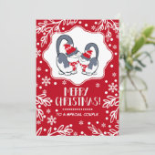 Naar een speciaal paar bij kerstWenskaarten Feestdagenkaart (Staand voorkant)