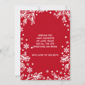 Naar een speciaal paar bij kerstWenskaarten Feestdagenkaart (Achterkant)