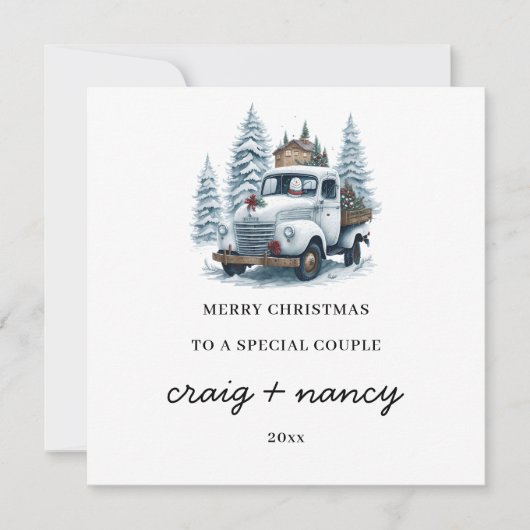 Naar een speciaal paar kerst Kaart (Voorkant)