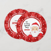 Naar een speciale jongen van de kerstman. Christma Feestdagenkaart (Voorkant / Achterkant)