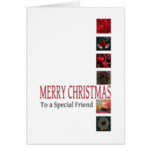 Naar een speciale vriendenkaart voor vrolijk kerst