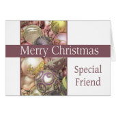 Naar een speciale vriendenkaart voor vrolijk kerst (Voorkant Horizontaal)