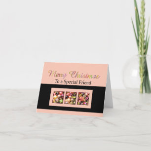 Naar een speciale vriendenkaart voor vrolijk kerst feestdagen kaart