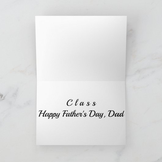 NAAR EEN ***VADER MET KLASSE*** OP ***VADERDAG** KAART (Binnen)