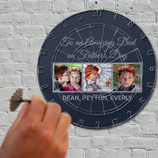 Naar een verbluffende vader op vaders Dag Foto Dartbord