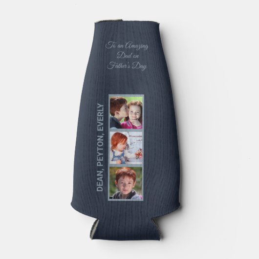 Naar een verbluffende vader op vaders Dag Foto Flesjeskoeler (Voorkant)