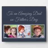 Naar een verbluffende vader op vaders Dag Foto Fotoplaat (Voorkant)