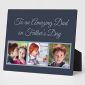 Naar een verbluffende vader op vaders Dag Foto Fotoplaat (Zijkant)