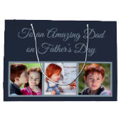 Naar een verbluffende vader op vaders Dag Foto Groot Cadeauzakje (Achterkant)