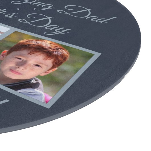 Naar een verbluffende vader op vaders Dag Foto Snijplank (Hoek)