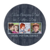 Naar een verbluffende vader op vaders Dag Foto Snijplank (Voorkant)