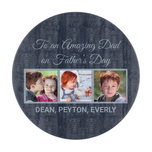 Naar een verbluffende vader op vaders Dag Foto Snijplank (Voorkant)