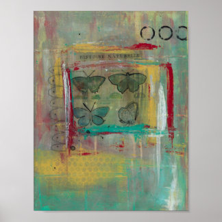 Naar een vlinder van 8,5 x 11 Poster