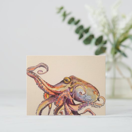 Naar een wandeling briefkaart (Staand voorkant)