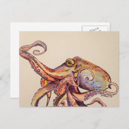 Naar een wandeling briefkaart (Voorkant / Achterkant)