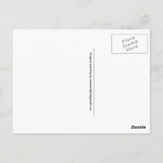 Naar een wandeling briefkaart (Achterkant)