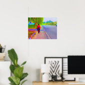 Naar een wandschilderij poster (Thuiskantoor)