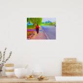 Naar een wandschilderij poster (Keuken)