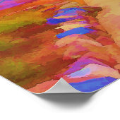 Naar een wandschilderij poster (Hoek)