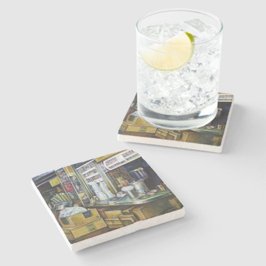 Naar eigen inzicht opgeladen krachten in Light, Si Stenen Onderzetter (Zijkant)