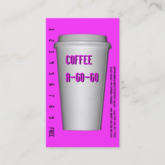 Naar Go Cup A-Go Klantenkaartje (Voorkant)