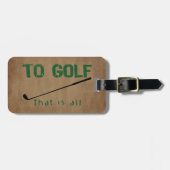 Naar Golf Bagagelabel (Voorkant horizontaal)