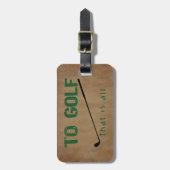 Naar Golf Bagagelabel (Voorkant verticaal)