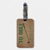 Naar Golf Bagagelabel (Achterkant verticaal)