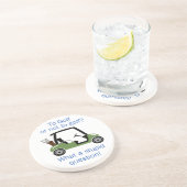 Naar Golf of niet Zandsteen Onderzetter (Zijkant)