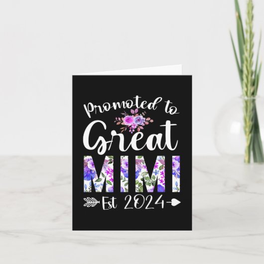 Naar Great Mimi Est 2024 Moederdag Flower Kaart (Voorkant)