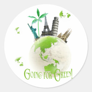 Naar Groen! Ronde Sticker