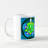 Naar groene kunst koffiemok (Links)