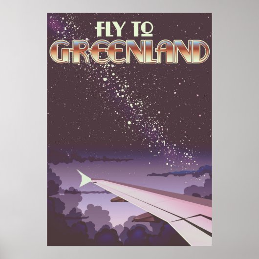 Naar Groenland vliegen Poster (Voorkant)