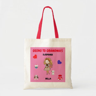 Naar grootmoeders leuke Canvas tas