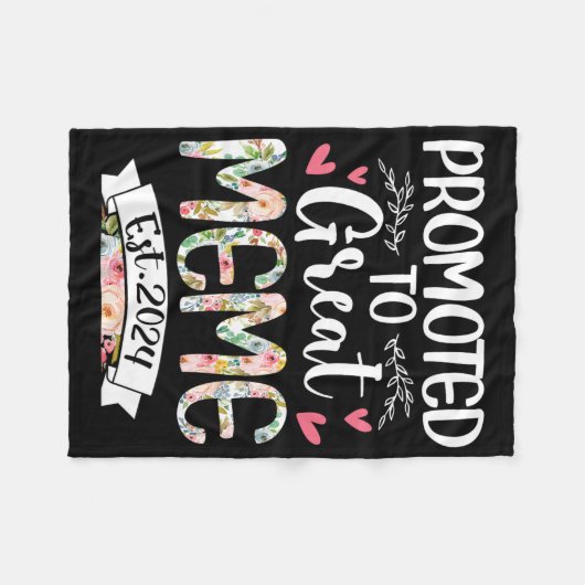 Naar Grote Meme Est 2024 Moederdag Fleece Deken (Voorkant (Horizontaal))