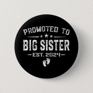 Naar grote zus 2024 Moederdag eerste keer nieuwe m Ronde Button 5,7 Cm