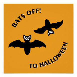 Naar Halloween Oranje Perfect Poster