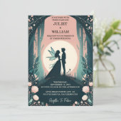 Naar heks magische droom mystieke sterren maan bru kaart (Staand voorkant)