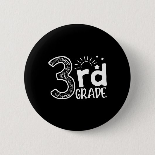 Naar het 3de-graad-lerarenplein en derde klas-B Ronde Button 5,7 Cm (Voorkant)