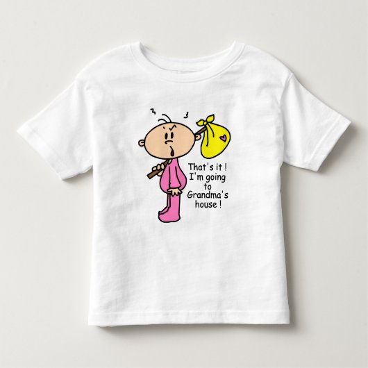 Naar het Baby van het groothuis (roze) Kinder Shirts (Voorkant)
