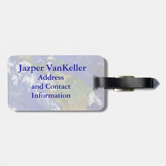 Naar het Bagagelabel World Earth Art (Achterkant horizontaal)