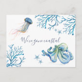 Naar het Beach New Home Moving Announment Briefkaa Briefkaart (Voorkant)