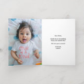 Naar het beste Mam Manuscript | FotoHappy Moederda Folie Feestdagenkaart (Binnenlaag)