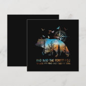 Naar het bos ga ik mijn verstand verliezen kaart (Voorkant / Achterkant)