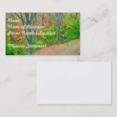 Naar het bos lopen visitekaartje (Voorkant / Achterkant)