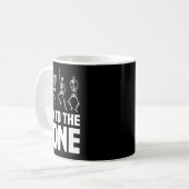 Naar het botskelet Funny Halloween Skeleton Koffiemok (Voorkant links)